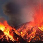 Volcanic Eruption in Iceland: Escaping Eruption.